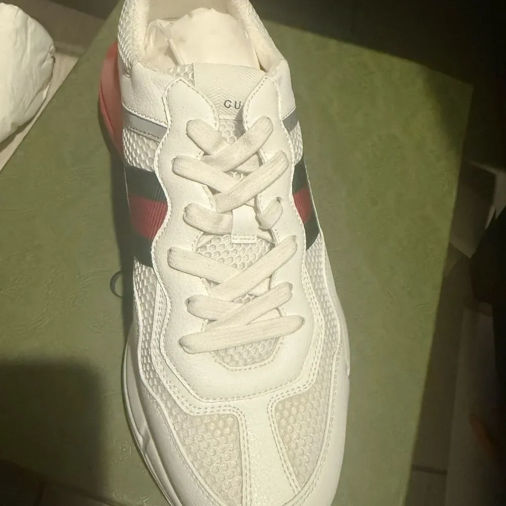 New with box and dustbag Gucci White Mesh Sneakers Gucci sz 9 us 10